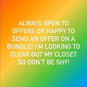 Make me an offer and I’ll accept or counter!